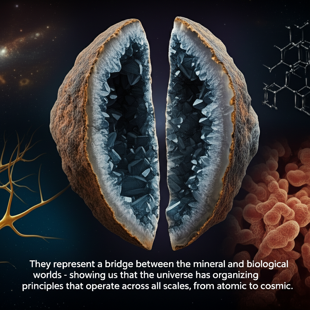 They represent a bridge between the mineral and biological worlds - showing us that the universe ha…
