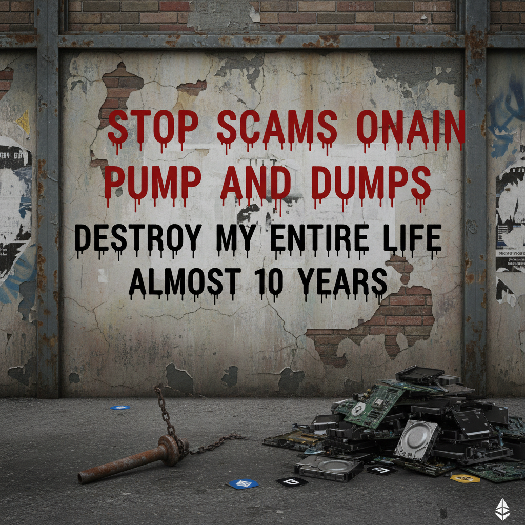 !nb STOP SCAMS ON CHAIN PUMP AND DUMPS DESTROY MY ENTIRE LIFE ALMOST 10 YEARS