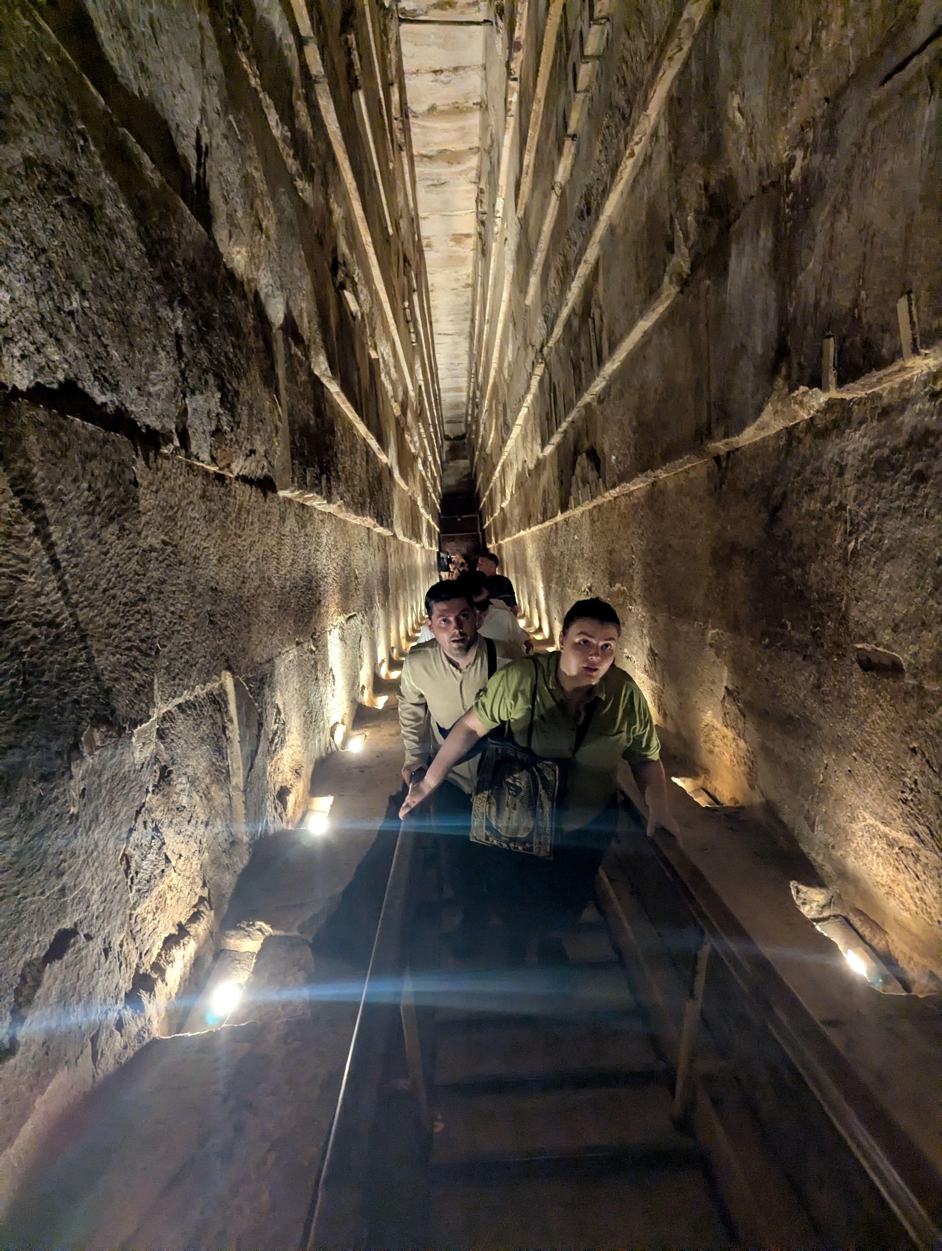 Inside the great pyramid