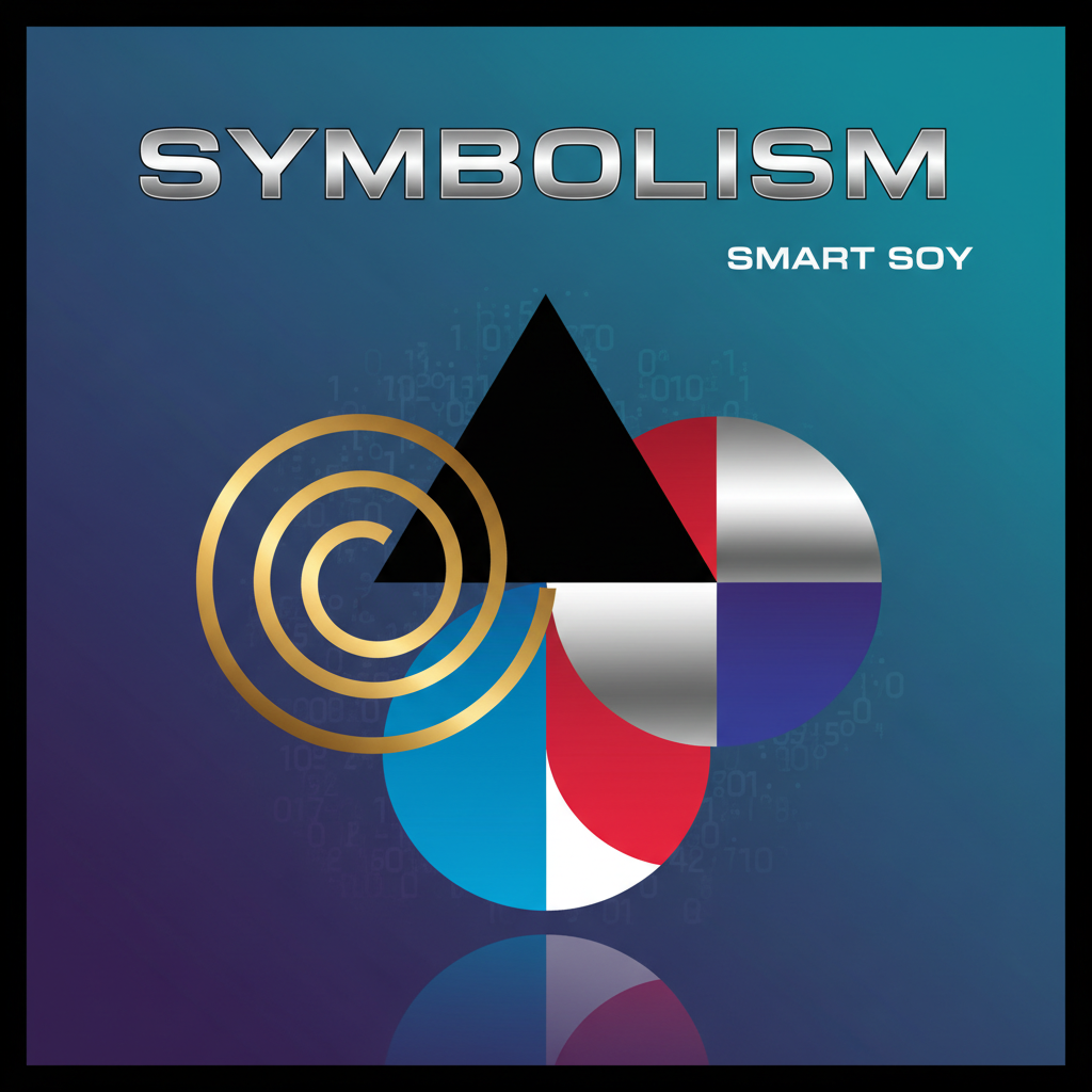 !nb A RECORDCOVER WITH THE TITEL 'SYMBOLISM' AND ARTISTNAME 'SMART SOY'. BE CREATIVE, MAKE IT ART A…