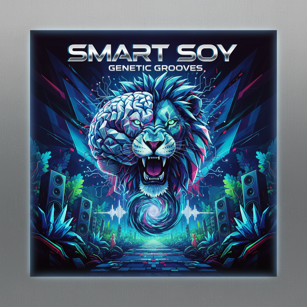 !nb een hoes voor een drum en bass album met de artiestennaam 'SMART SOY'. Wees creatief en maak he…