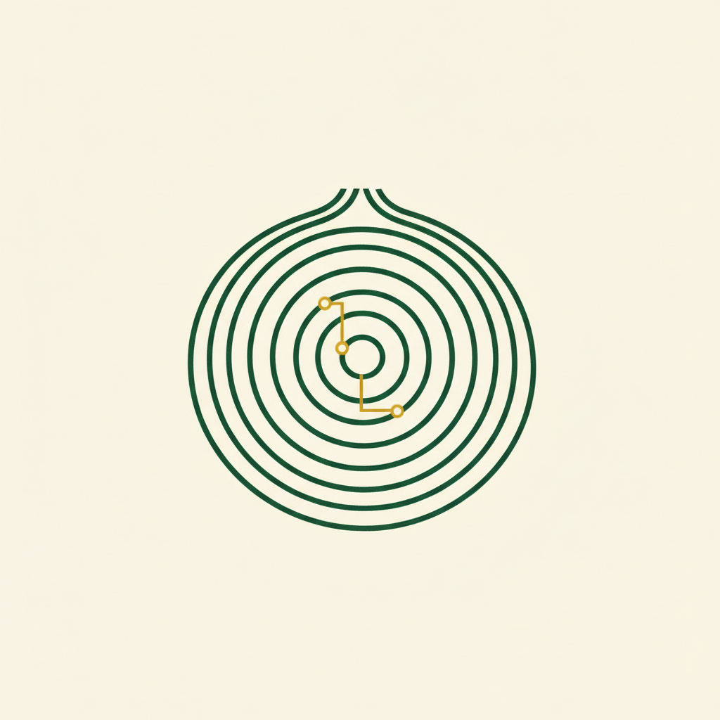 !nb Design a clean, modern, flat vector logo icon for an Italian tech newsletter called “La Cipolla…