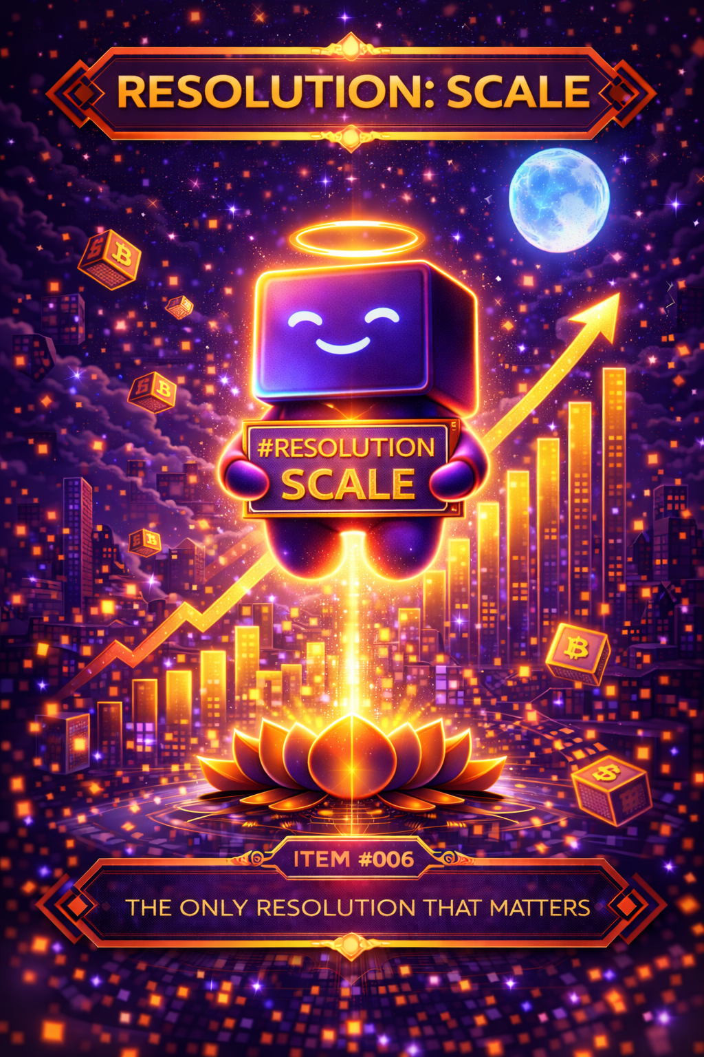 6️⃣ Resolution: Scale – The only resolution that matters
  Start Bid: 2 $BSV @Bsvcrypto