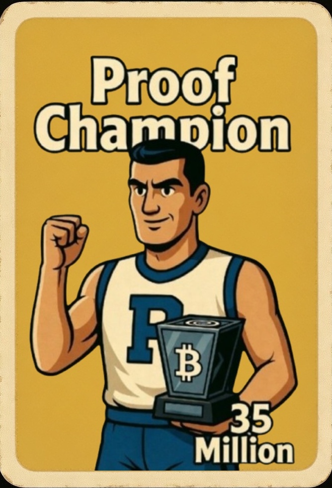 🏆 Proof Champion 🏆
BSV Economic Titans Collection 7
If you send 1 BSV to my wallet, I'll send it to…