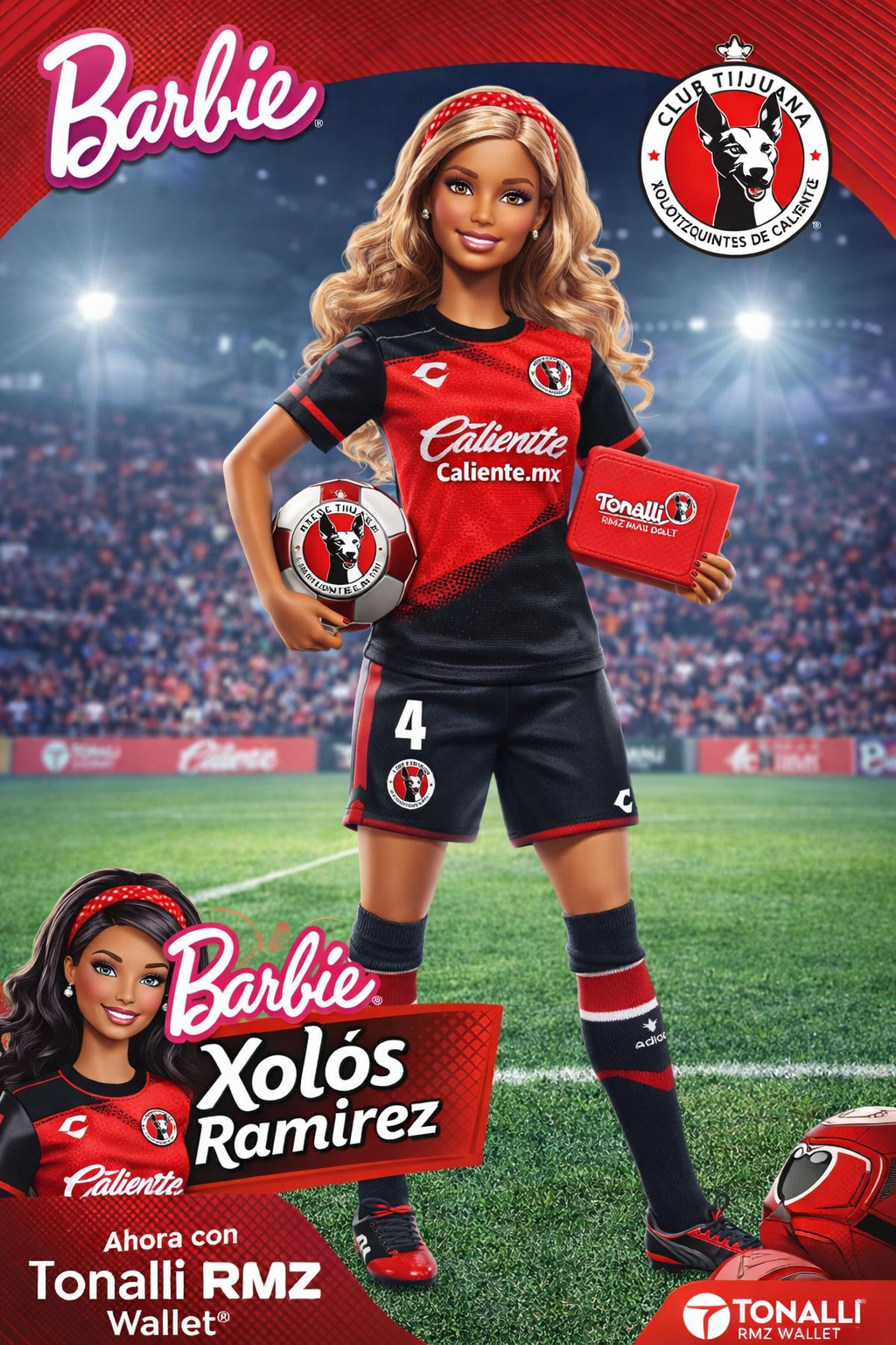 Para que la barbie gianna ford use tonalli rmz wallet haz la infografia de la nueva barbie de xolos…