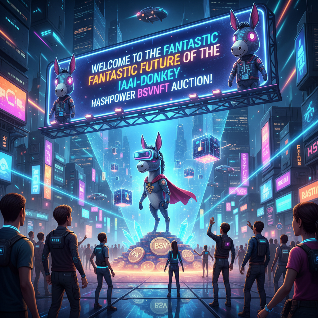 Welcome to the fantastic future of IAAI-donkey hashPOWER BSVnft auction! 
💪🫏🍻
@Bsvcrypto @kurtwucke…