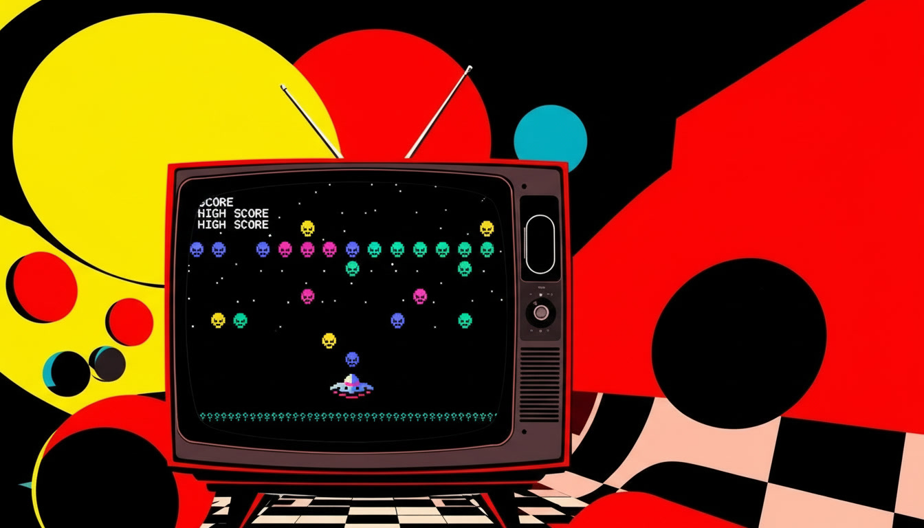 Retro games on TV