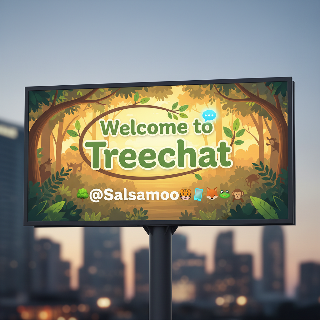 Welcome to Treechat @Salsamoto 🌳📱🐯🐸🦊🐵 !nb