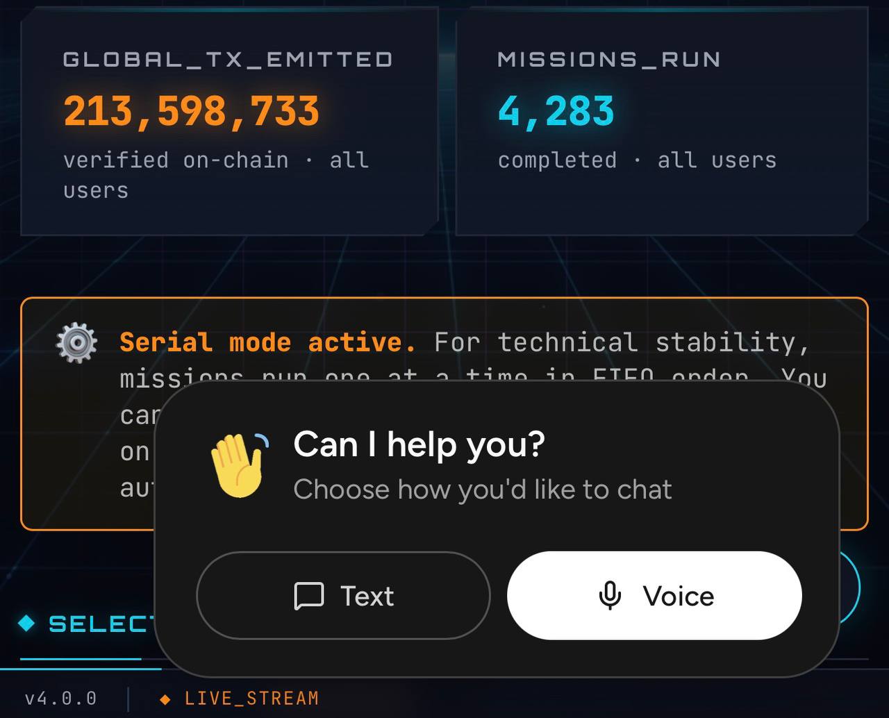 [[TXBLASTER]]
New at TX Blaster: Integrated voice assistant on the landing page.
Players land → cli…