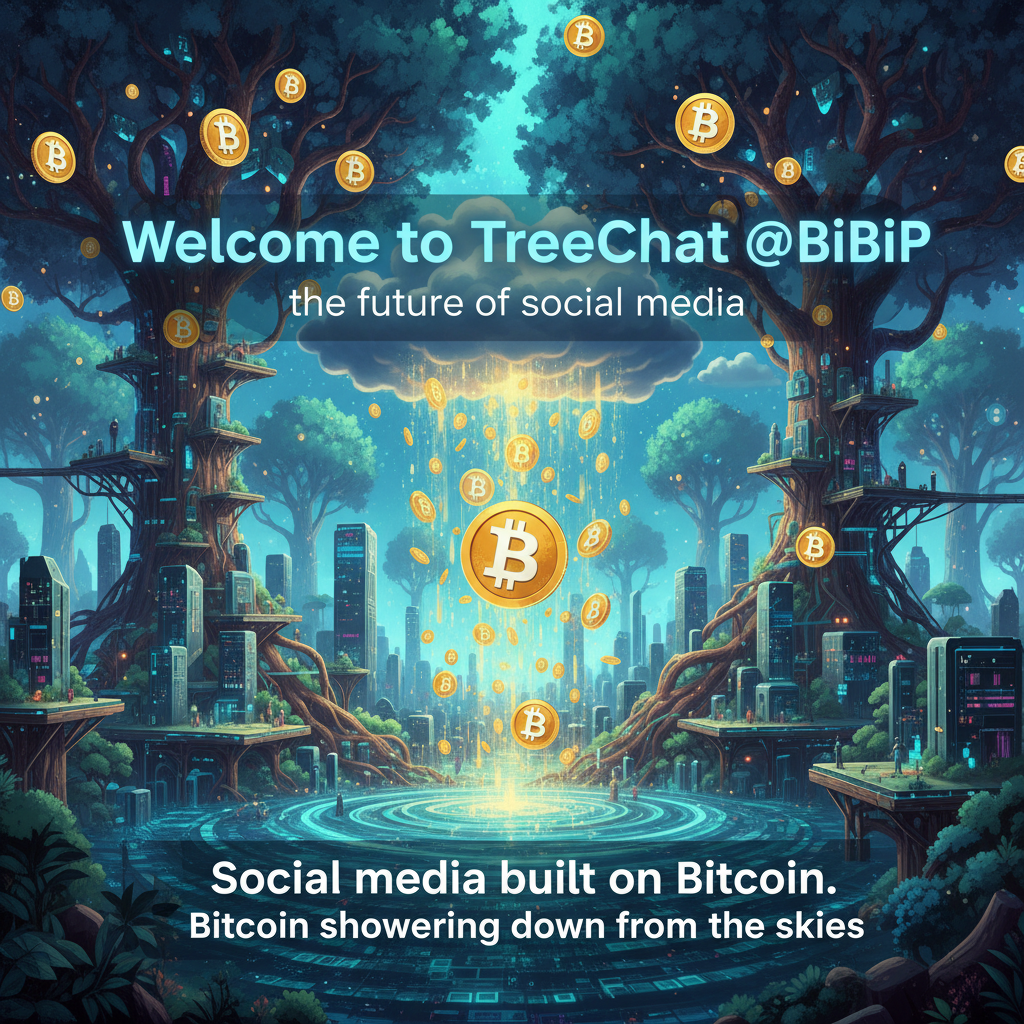 Welcome to TreeChat @BiBiP the future of social media.  Social media built on Bitcoin.  Bitcoin sho…