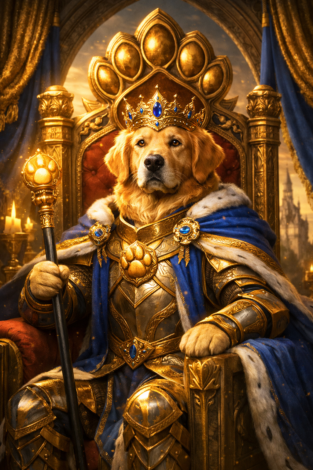 👑 Item #001 — The Golden Paw King
Before the Kingdom rose…
there was the King.
The Golden Paw King …