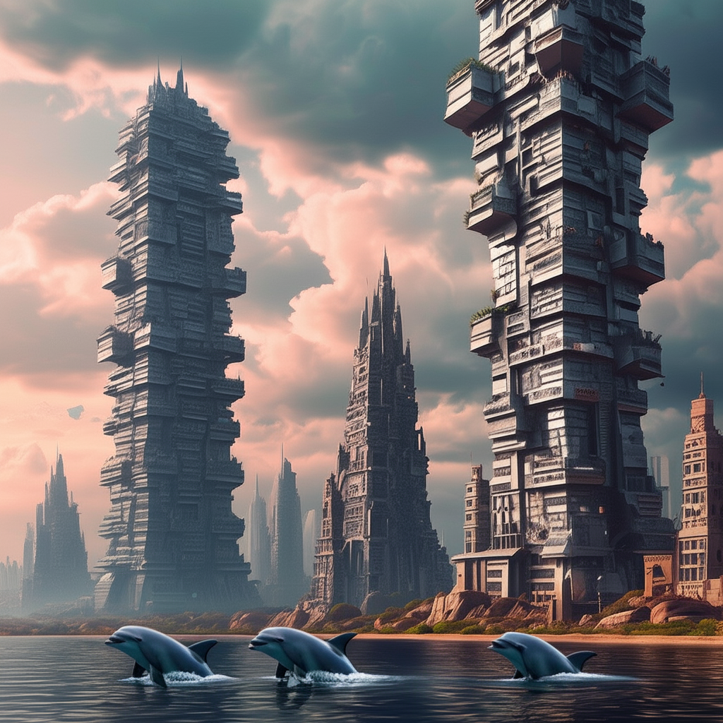 !edit Put some dolphins swimming in that lake