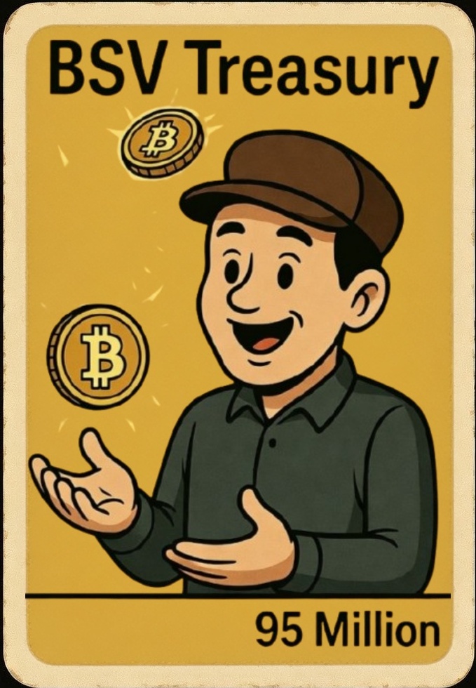 💰 BSV Treasury 💰
BSV Economic Titans Collection 2 
If you send 1 BSV to my wallet, I'll send it to …