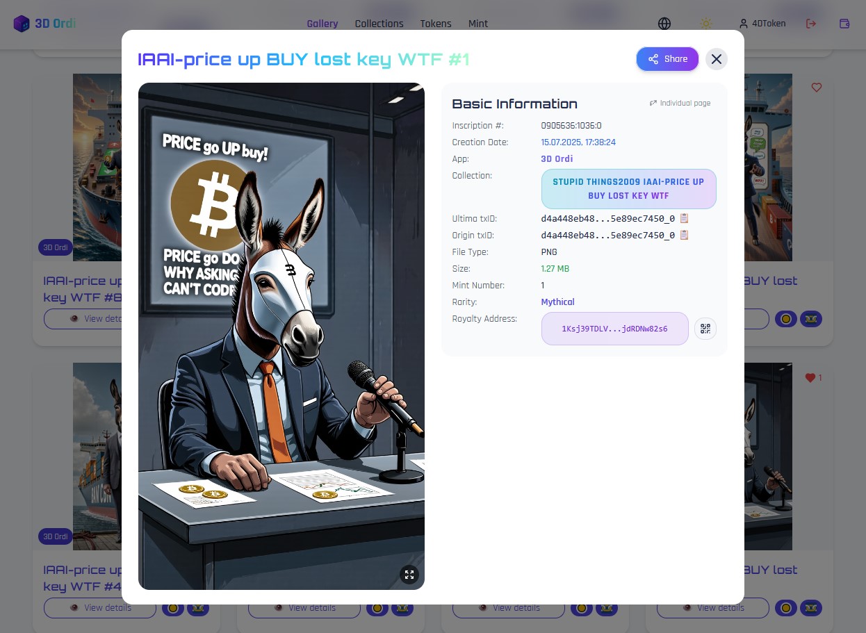 IAAI-price up BUY lost key WTF 
#1- #11 / 3 BSV
plus *Special thanks to the collector*

@Bsvcrypto …