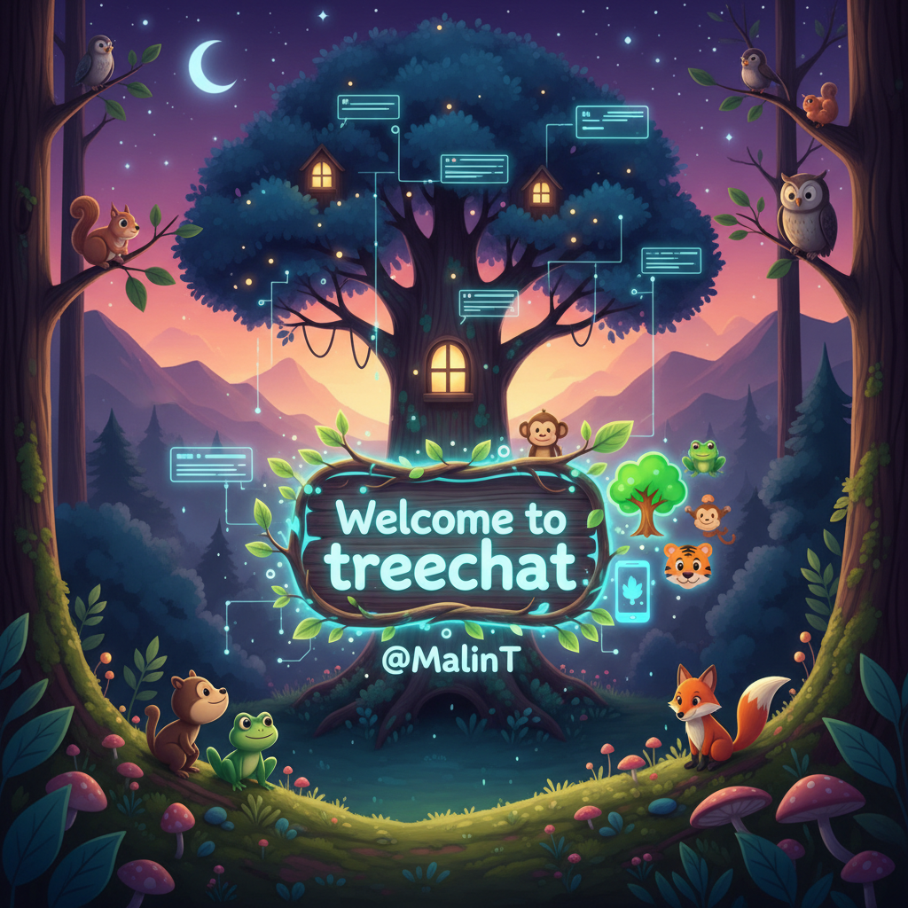Welcome to treechat @MalinT 🌳📱🐸🐵🐯🦊 !nb