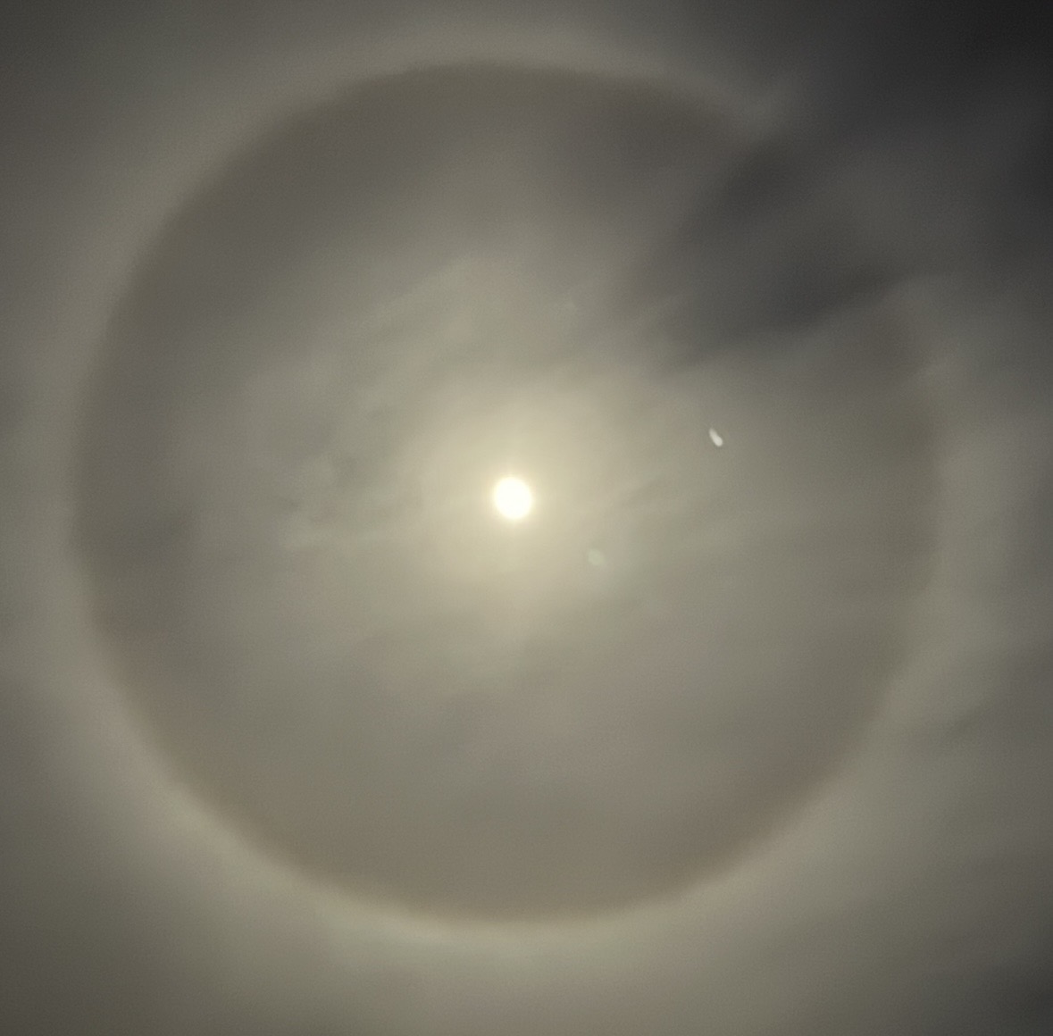 Fullmoon halo in february