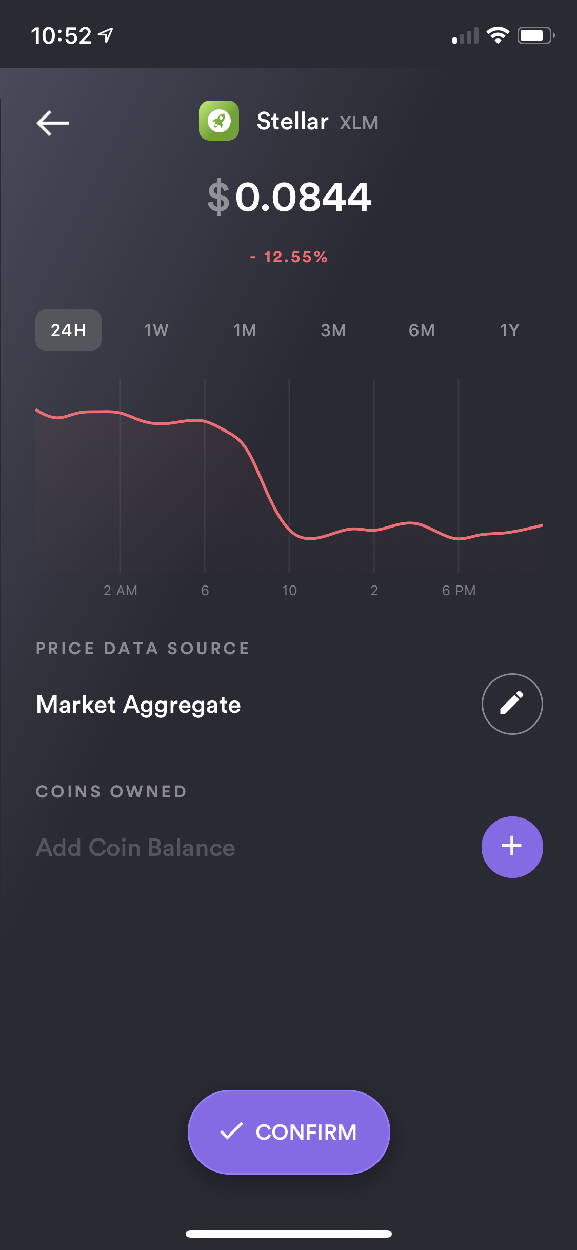 Edit your coins "Price Data Source" (exchange price source you are tracking) and the amount of coin…