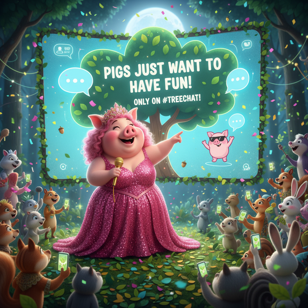 Miss Big Pig wants to remind everyone that pigs just want to have fun, and it's only possible on Tr…
