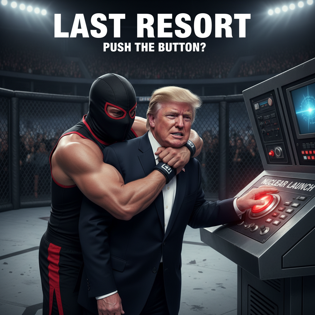 !nb  I want trump in a mma chokehold with no chance to recover except by pushing the nuclear button.