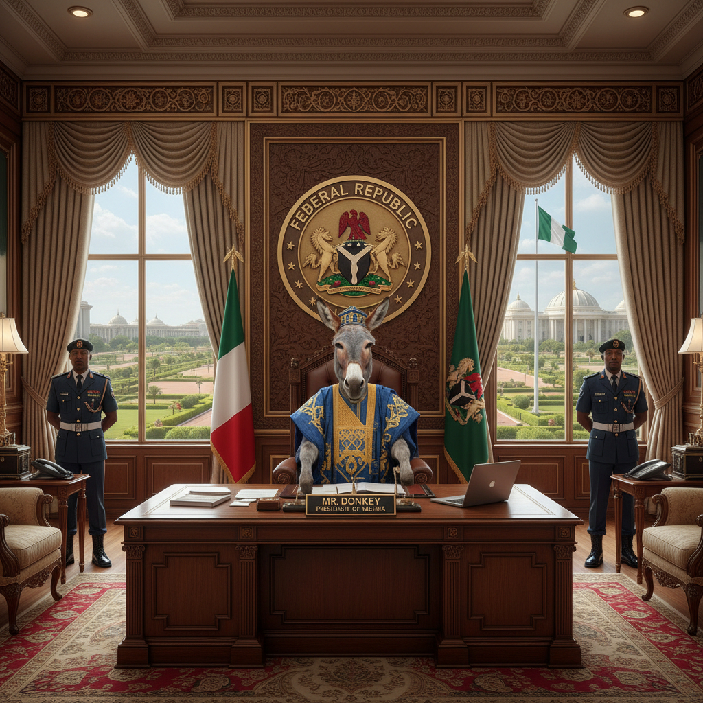 Nigeria
Mr Donkey in Aso Rock Villa!nb