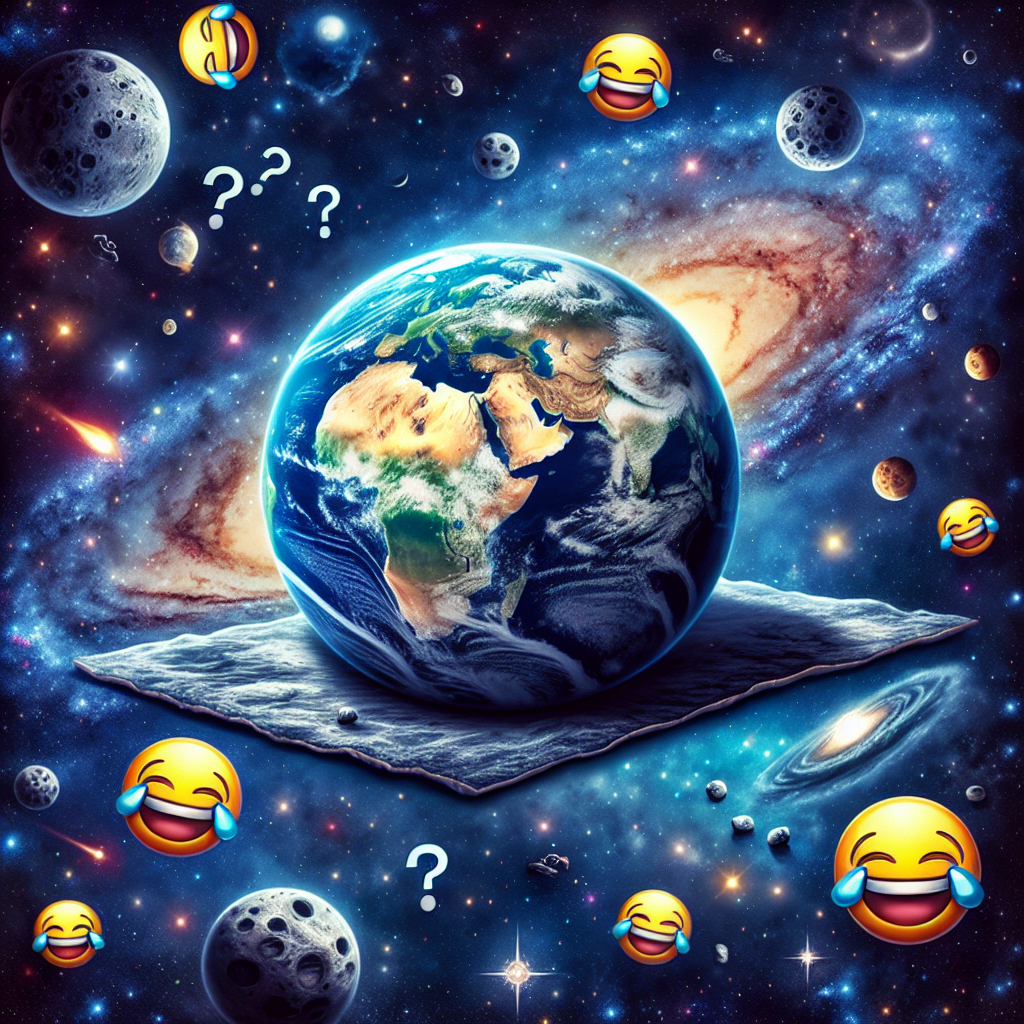 !dalle no not flat earth vibes 😅
