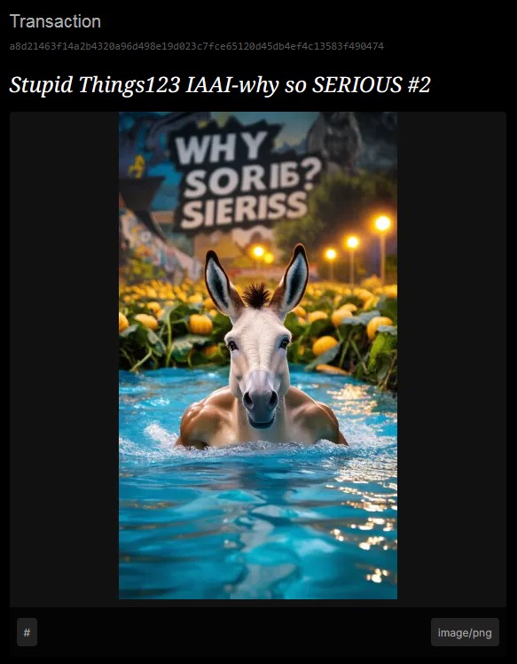 Stupid Things123 IAAI-why so SERIOUS
#2 / 7 BSV
@Bsvcrypto 🎃🏅