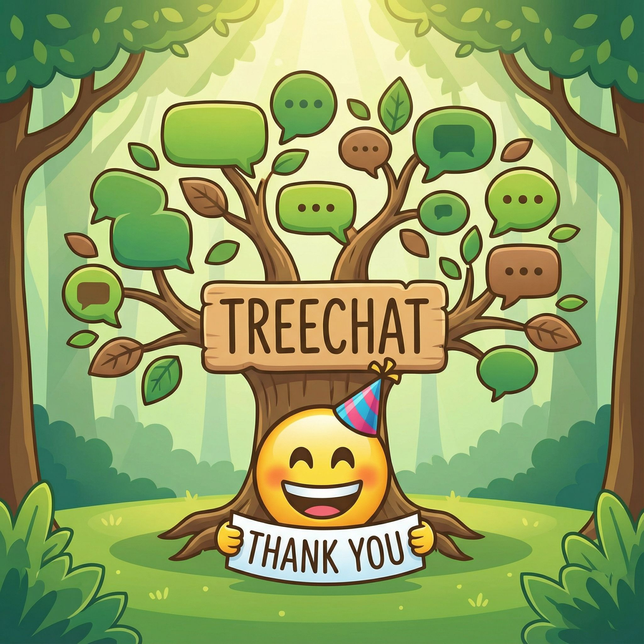 thank you !nbpro treechat thank you emoji