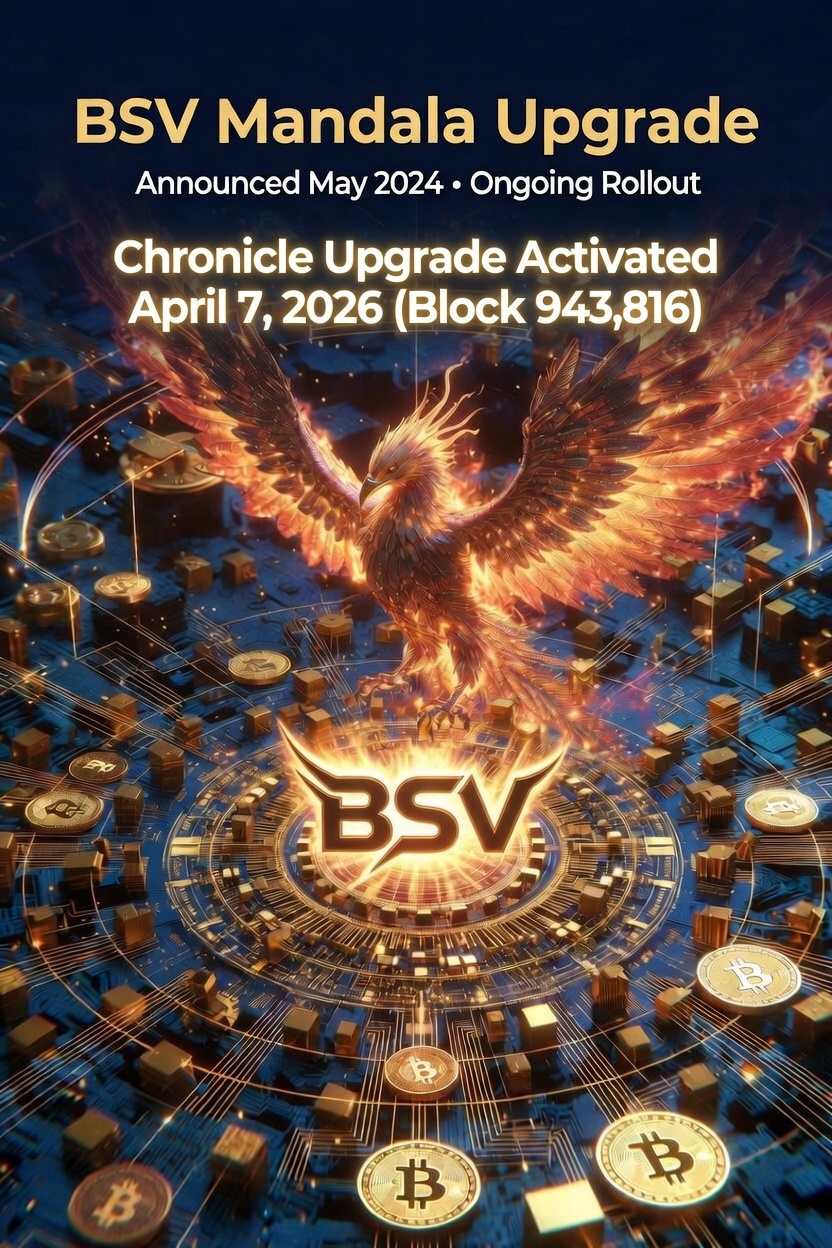 Some history on the BSV journey so far.  Yes it is the Phoenix theme, BSV is rising from the ashes.