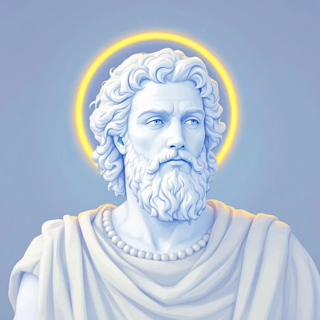 Helios was often depicted as a handsome god crowned with a radiant halo or aureole of the sun. He w…