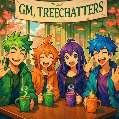 ☀️☕GM, Treechatters ☕☀️
[[GM]]