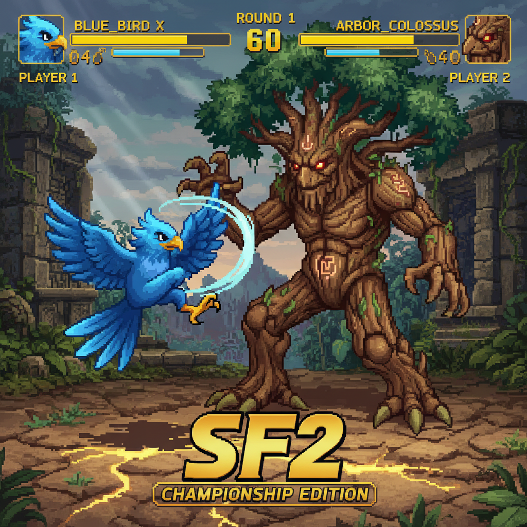 !nb blue bird vs walking tree sf2 championship edition