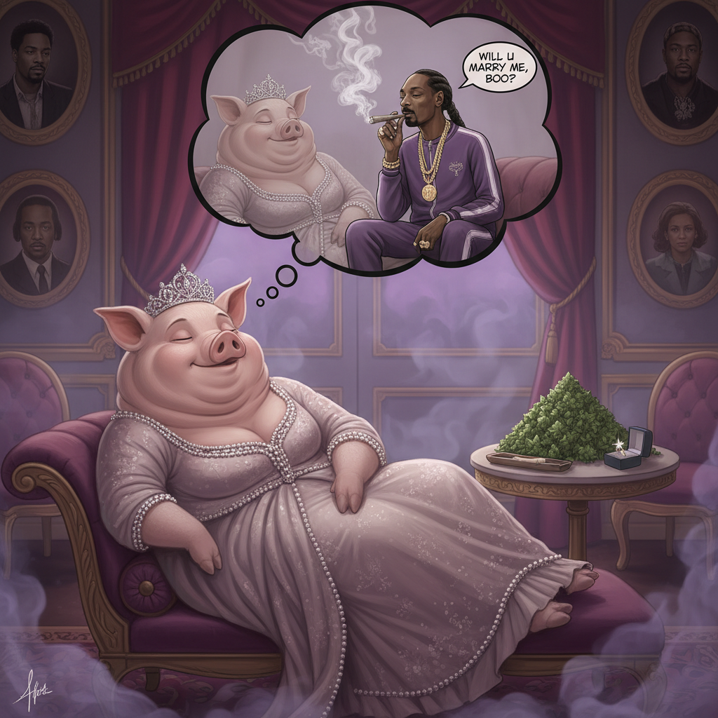 Miss Big Pig is remembering how Snoop Dog treated her so well, smoking his finest stash withher and…