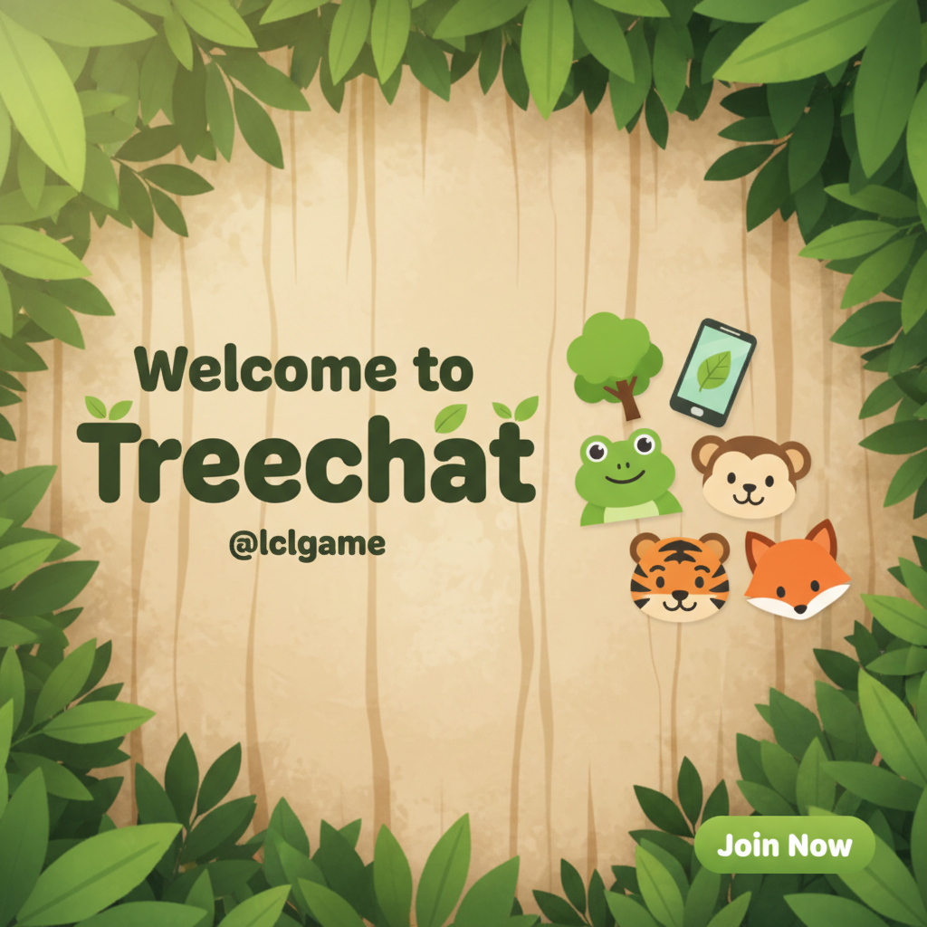 Welcome to Treechat @lclgame 🌳 📱 🐸 🐵 🐯 🦊 !nb