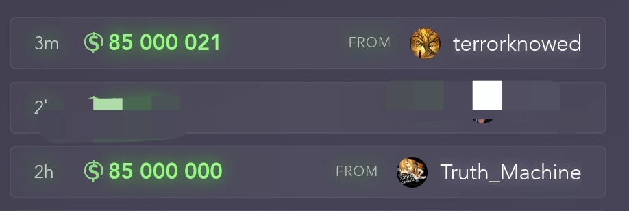 Thank you for this 2 who sent 100,000,000 sats to me♥️🙏 amd to other people, you are really a lot bu…