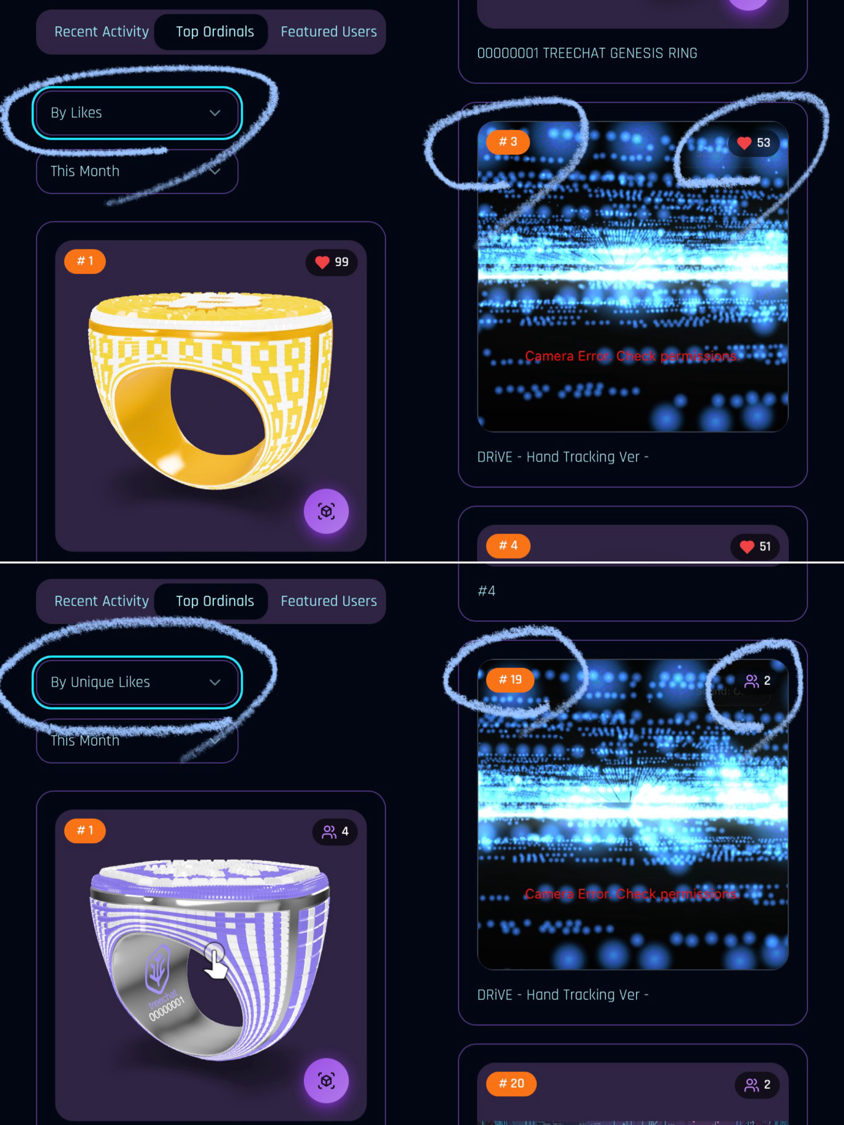 3D Ordi's New Feature: "Unique Likes"
With "likes," anyone can give unlimited tips, creators can in…