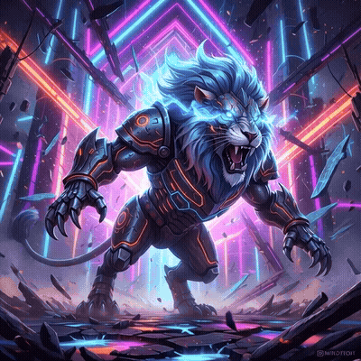 🦁 Plasma Lion 🦁
Mecha Spirits Collection 3 
If you send 1 BSV to my wallet, I'll send it to you.
1M…