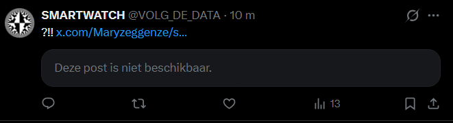 Censored on X. That's why we have treechat and bsv.