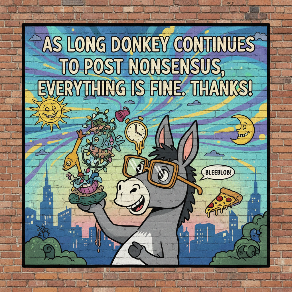 !nb As long as Donkey continues to post nonsensus, everything is fine. Thanks!