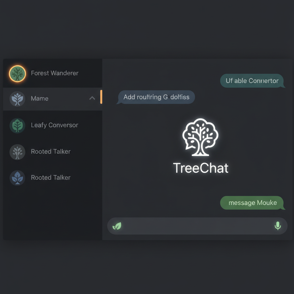 treechat on dark mode !nb