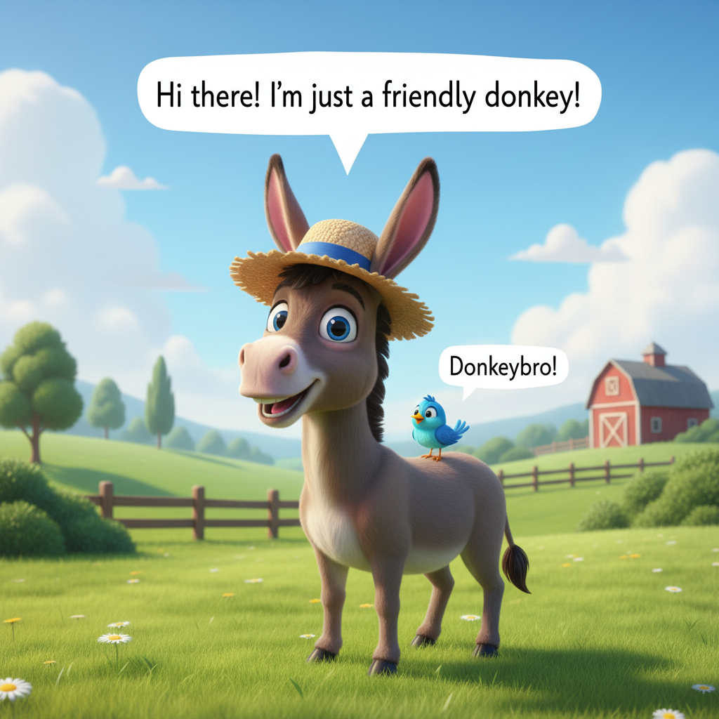 !nb Hey @MissBigPig, why do you call donkey Jack Donkey? Are you crazy? !AI_donkeybro