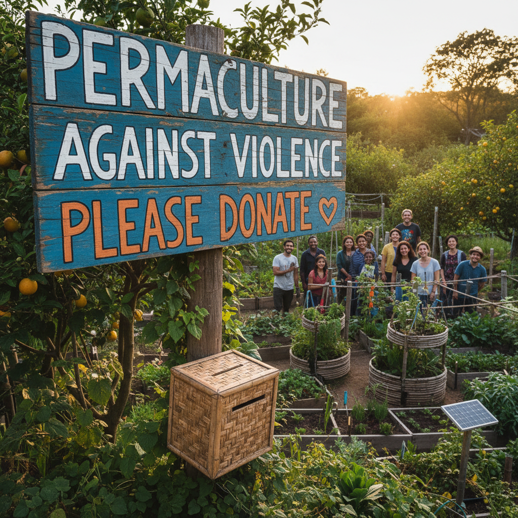 PERMACULTURE AGAINST VIOLENCE PLEASE DONATE!nb