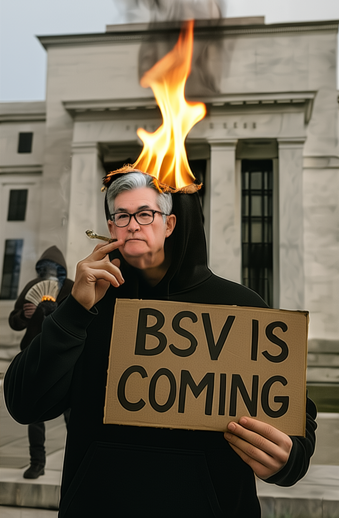 !edit add Jay Powell’s face over the dragons face as if Jay Powell was burning down the federal res…