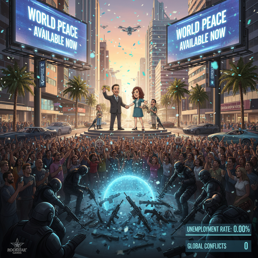!nb world peace from GTA 6 being released.