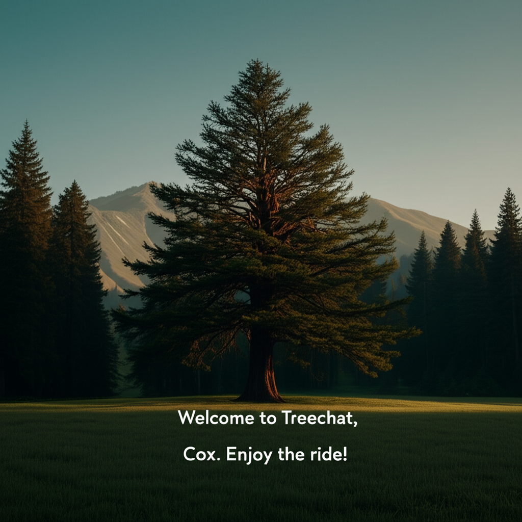 Welcome to Treechat, Cox. Enjoy the ride! !flash