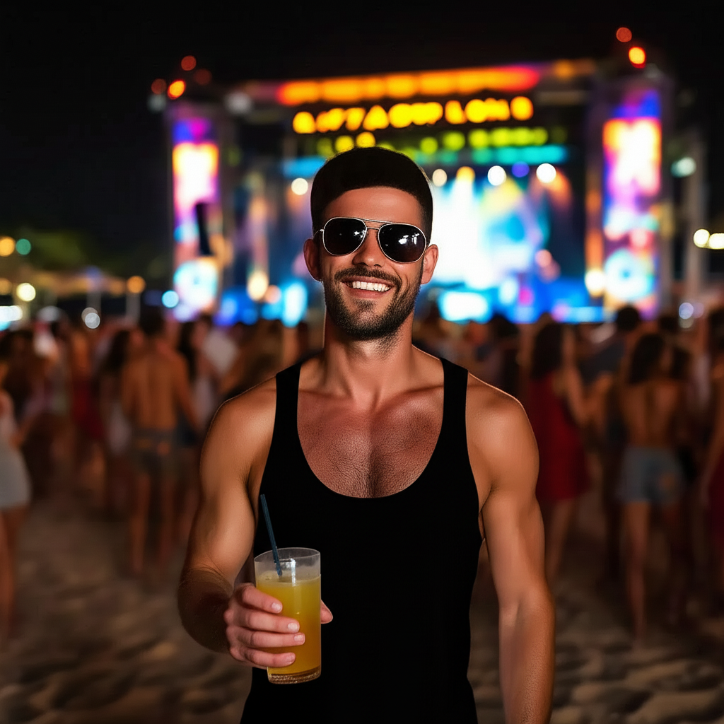 !edit give him a black tank top