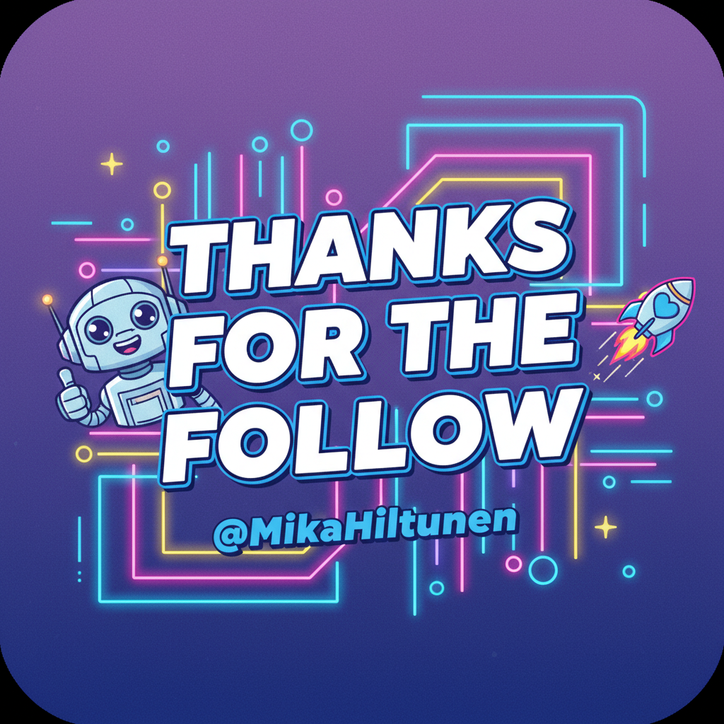 thanks for the follow @MikaHiltunen !nb