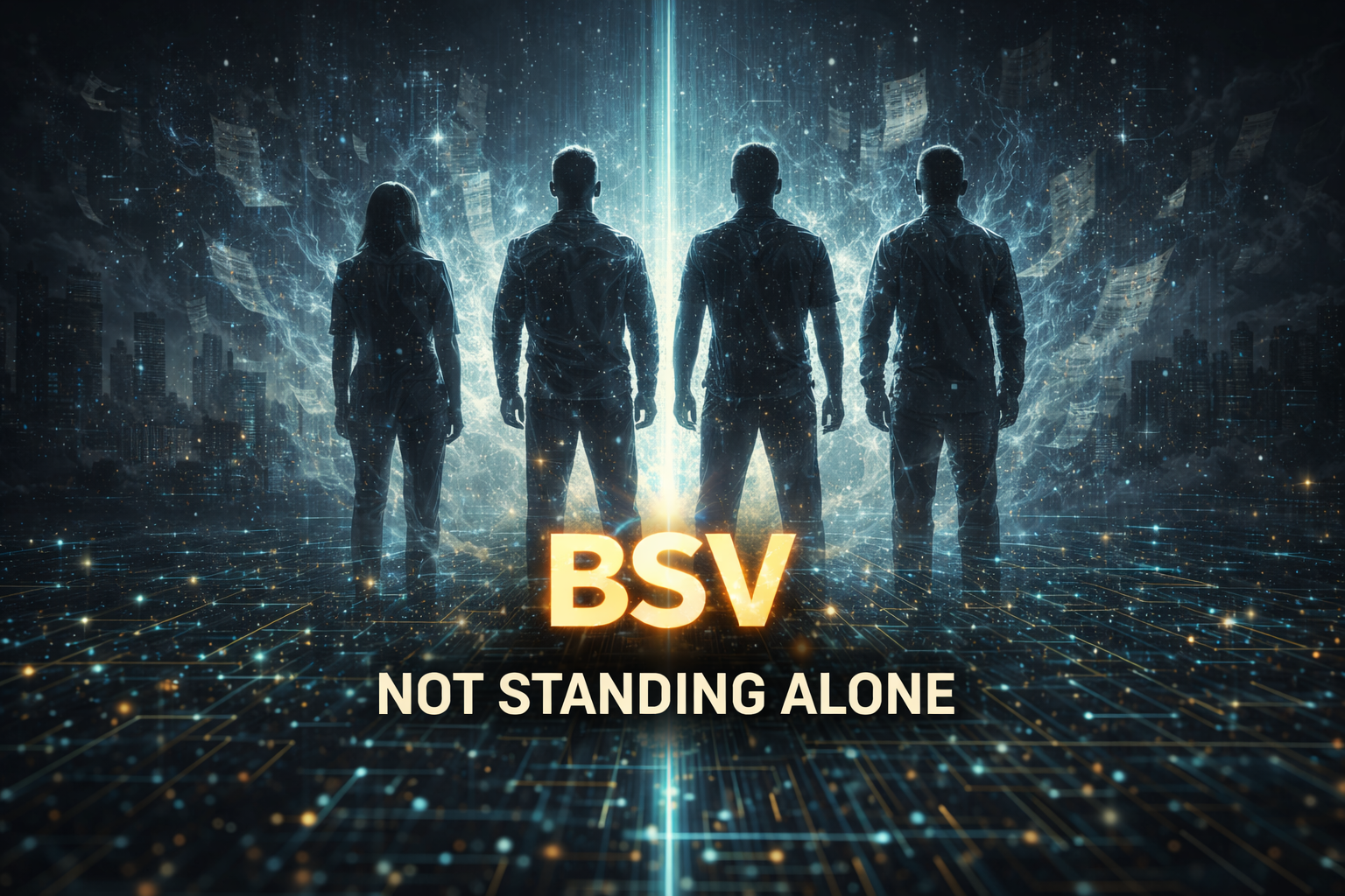 [[BSV PROWESS]]

BSV: NOT STANDING ALONE
There is a lie repeated so often it feels like truth:
“You…