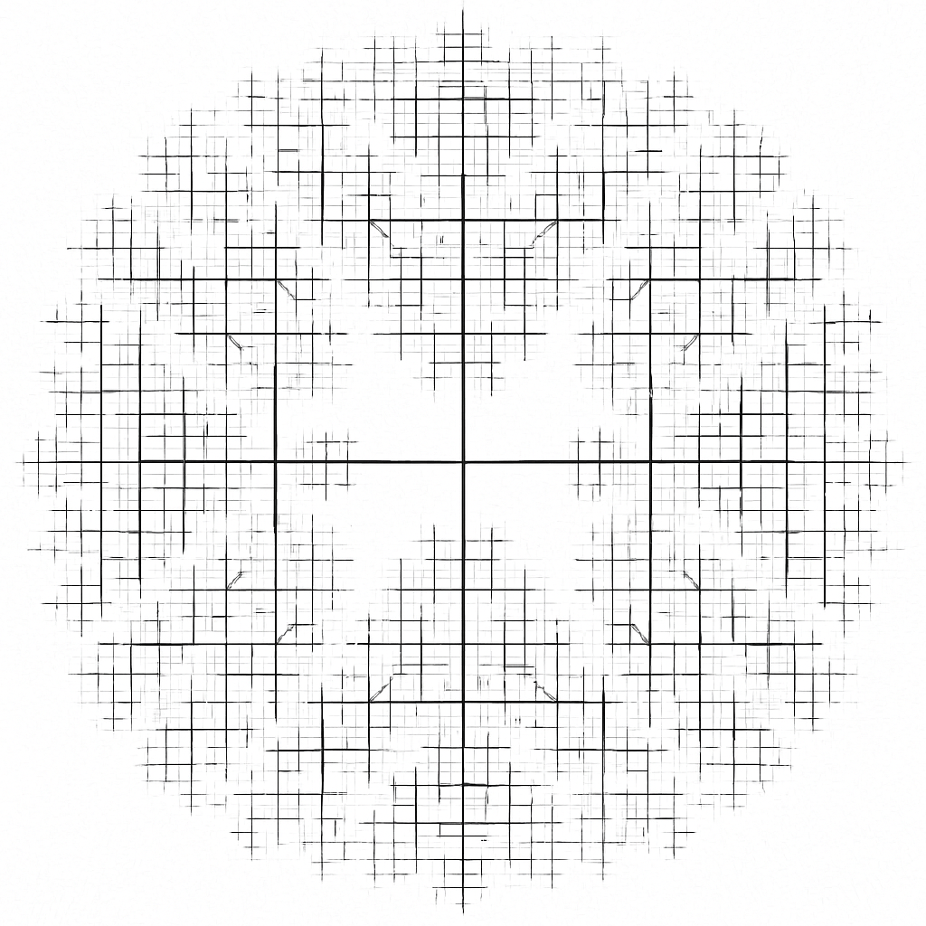 !gpt4o an infinitely branching thread tree datastructure. lines branching off each other one after …