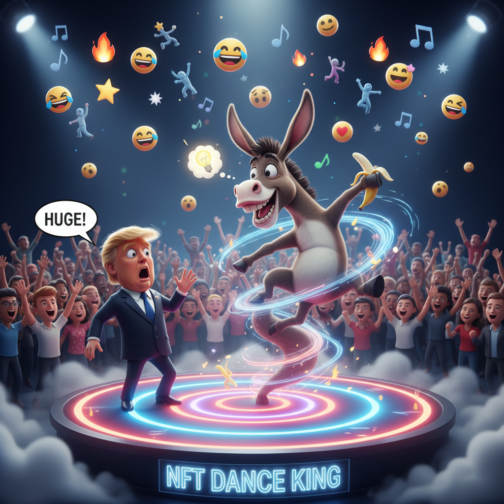 The Donkey's Secret Move
!nb A smiling donkey accidentally inventing the greatest dance move ever w…