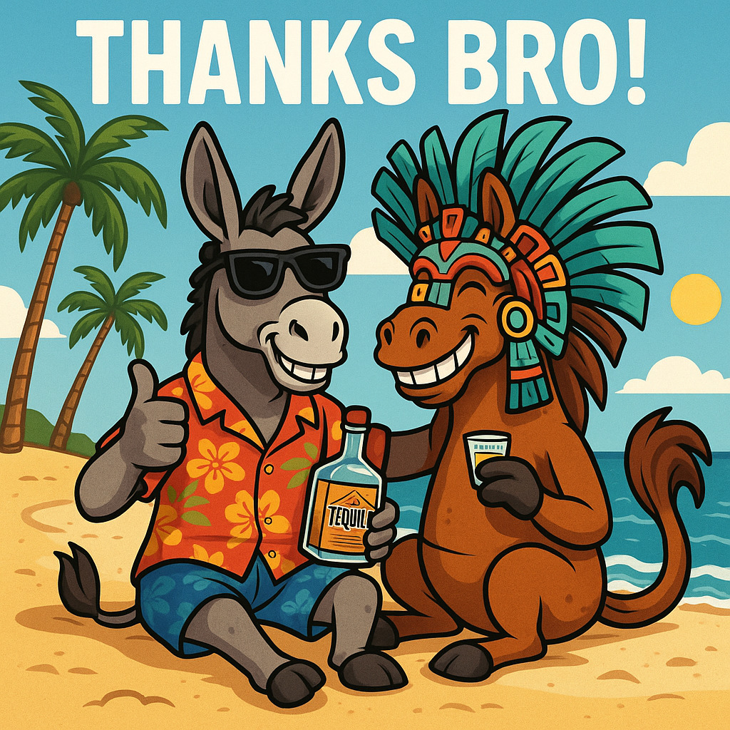 Welcome to the fantastic world of don- keys! 😎🫏🤪🐴🏖️🏖️🩴🩴🍻
#7 / 7 BSV